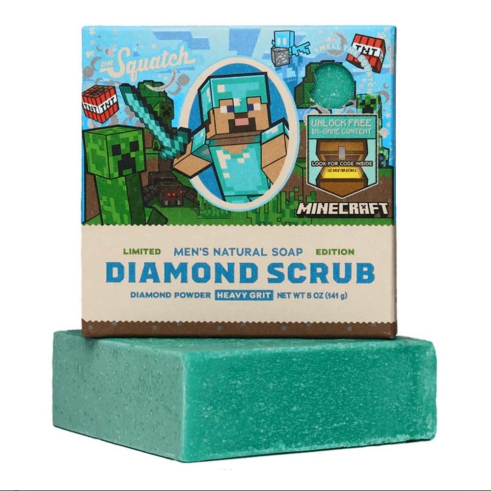 Dr. Squatch Minecraft Diamond Bar Soap